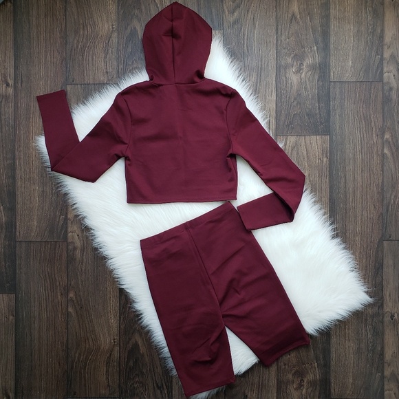 Fashion Nova Burgundy Leyla Long Sleeve Lounge Set - Picture 6 of 8